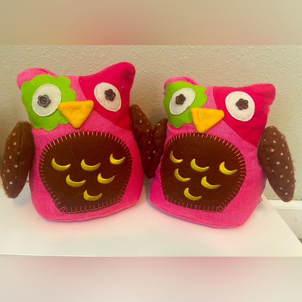 Owl Plush Weighted Bookends
